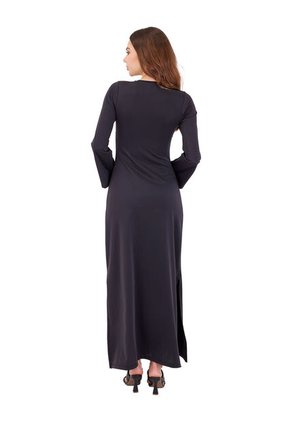 Vestido Largo Sienna Negro Mercedes Campuzano
