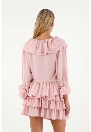 Camisa Libertad Rosado Mercedes Campuzano