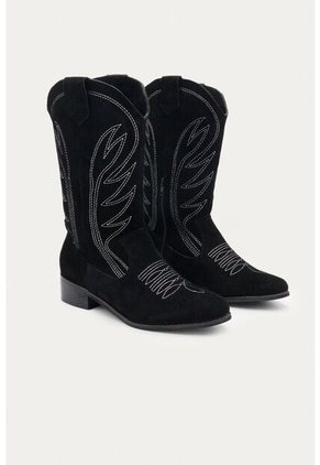 Bota Texana Elora Negro Mercedes Campuzano