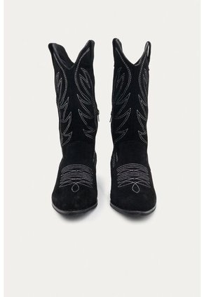 Bota Texana Elora Negro Mercedes Campuzano