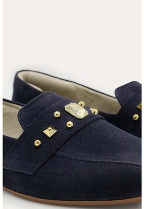 Mocasin Emma Azul Oscuro Mercedes Campuzano