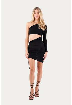 Vestido Corto Amara Negro Mercedes Campuzano