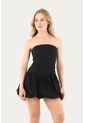 Vestido Corto Micaela Negro Mercedes Campuzano de Mercedes Campuzano