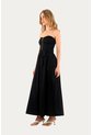 Vestido Largo Glens Negro Mercedes Campuzano de Mercedes Campuzano