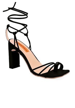 Sandalia Tacon Maze Negro Mercedes Campuzano