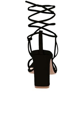 Sandalia Tacon Maze Negro Mercedes Campuzano