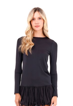 Vestido Corto Samira Negro Mercedes Campuzano