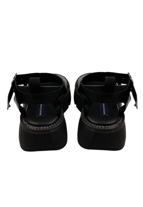 Sandalia Plataforma Harmony Negro Mercedes Campuzano