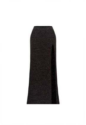 Falda Larga Mistica Negro Mercedes Campuzano