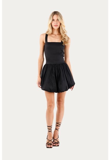 Vestido Corto Ivanna Negro Mercedes Campuzano