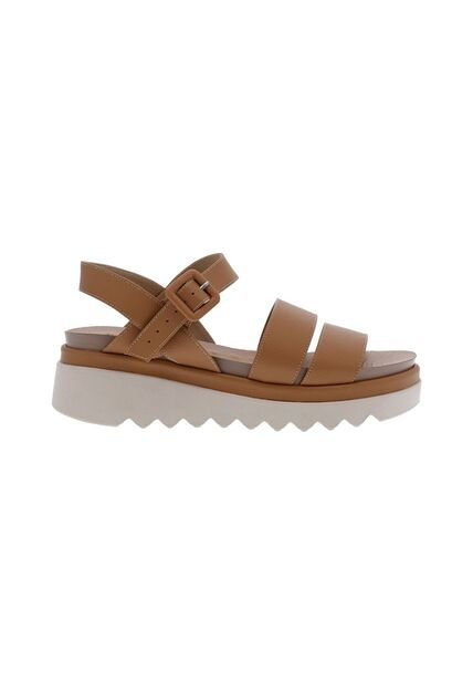 Sandalia Plataforma Brett Beige Mercedes Campuzano