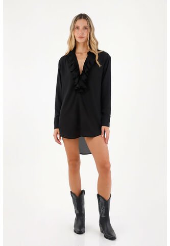 Camisa Freedom  Negro Mercedes Campuzano Mercedes Campuzano