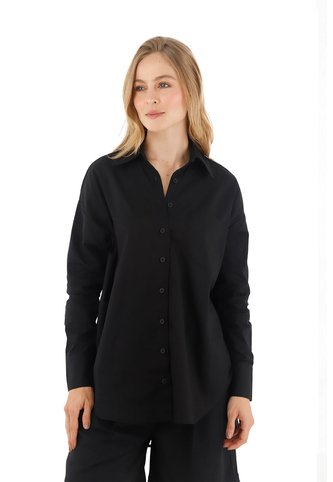 Camisa Boyfriend Haven Negro Mercedes Campuzano Mercedes Campuzano