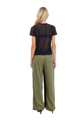 Pantalon Zulima Verde Oscuro Mercedes Campuzano