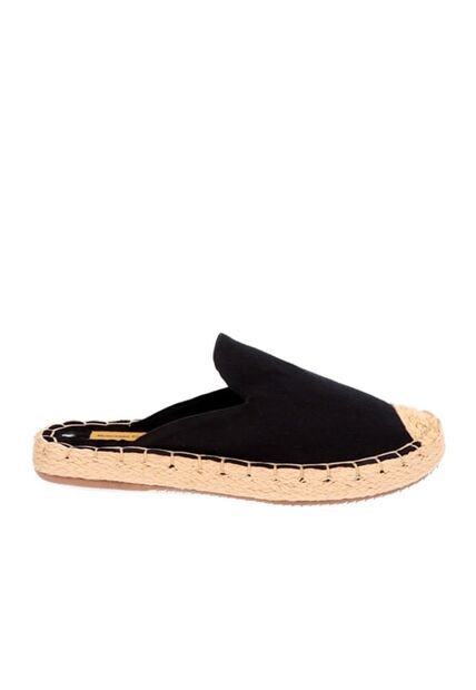 Zueco Spadrilla Cleo Negro Mercedes Campuzano