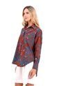 Camisa Boyfriend Haven Palmeras Terracota Mercedes Campuzano de Mercedes Campuzano
