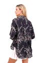 Camisa Boyfriend Haven Palmeras Negro Mercedes Campuzano de Mercedes Campuzano