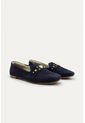 Mocasin Emma Azul Oscuro Mercedes Campuzano de Mercedes Campuzano