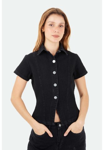 Camisa Lara Negra Mercedes Campuzano Mercedes Campuzano