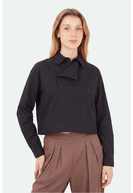 Camisa Altea Negro Mercedes Campuzano