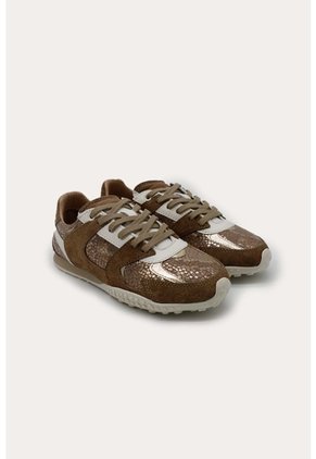 Tenis Cuero Dahlia Beige Mercedes Campuzano