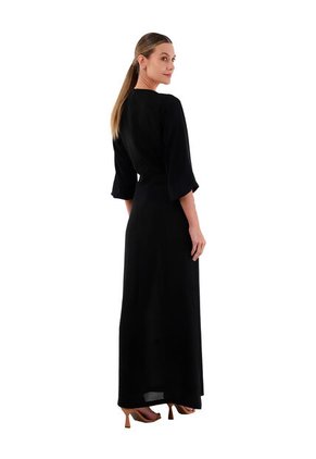 Vestido Largo Danna Negro Mercedes Campuzano