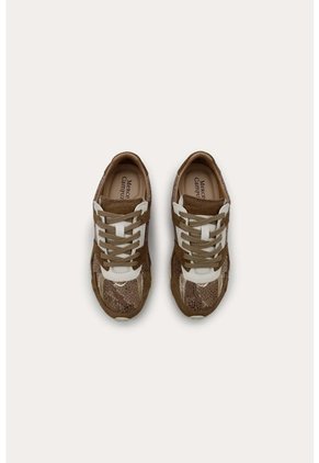 Tenis Cuero Dahlia Beige Mercedes Campuzano
