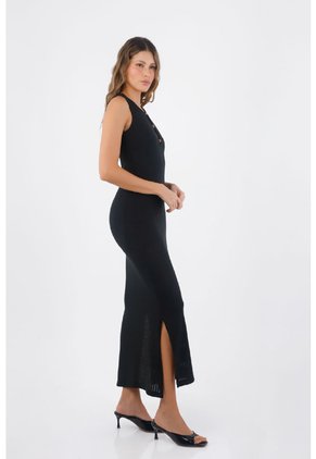 Vestido Largo Toscana Negro Mercedes Campuzano