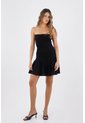Vestido Corto Dafne Negro Mercedes Campuzano de Mercedes Campuzano