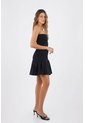 Vestido Corto Dafne Negro Mercedes Campuzano de Mercedes Campuzano