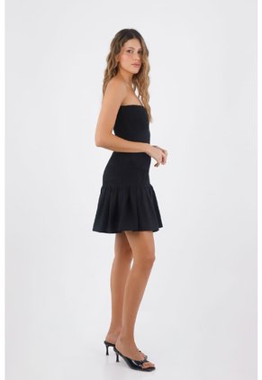 Vestido Corto Dafne Negro Mercedes Campuzano