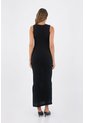 Vestido Largo Toscana Negro Mercedes Campuzano de Mercedes Campuzano