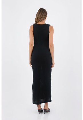 Vestido Largo Toscana Negro Mercedes Campuzano