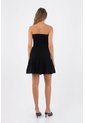 Vestido Corto Dafne Negro Mercedes Campuzano de Mercedes Campuzano