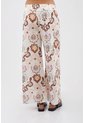 Pantalon Alice Estampado Marfil Mercedes Campuzano de Mercedes Campuzano