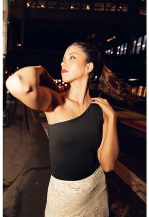 Top Anya Negro Mercedes Campuzano