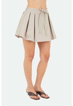 Falda Corta Altea Beige Mercedes Campuzano