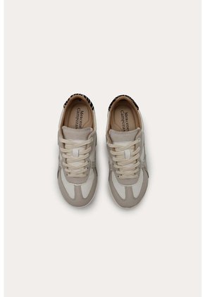 Tenis Cuero Indira Beige Mercedes Campuzano