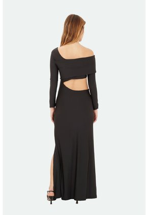 Vestido Largo Lumi Negro Mercedes Campuzano