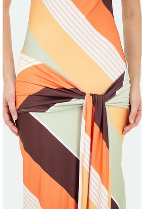 Vestido Largo Capri Multicolor Mercedes Campuzano