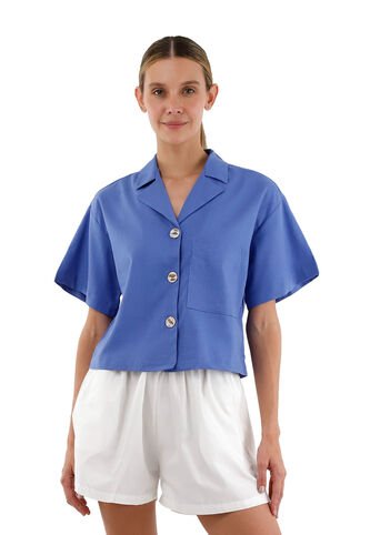 Camisa Charlize Azul Claro Mercedes Campuzano Mercedes Campuzano
