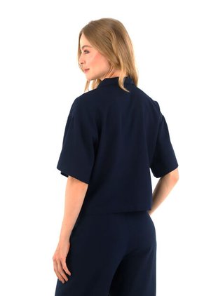 Camisa Matilde Azul Oscuro Mercedes Campuzano