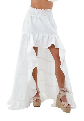 Falda Larga Kelly Marfil Mercedes Campuzano