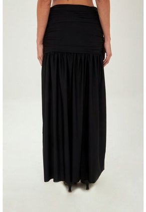 Falda Larga Claudine Negro Mercedes Campuzano