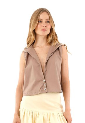 Chaleco Zulima Caqui Mercedes Campuzano