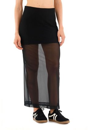 Falda Larga Bey Negro Mercedes Campuzano