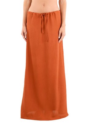 Falda Larga Brigitte Terracota Mercedes Campuzano