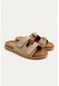Sandalia Plana Vibe Beige Mercedes Campuzano de Mercedes Campuzano