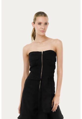 Enterizo Largo Tere Negro Mercedes Campuzano Mercedes Campuzano