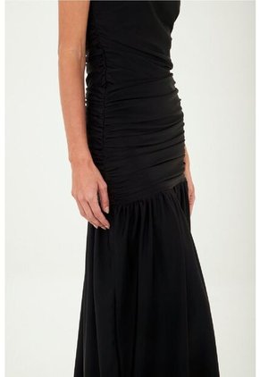 Falda Larga Claudine Negro Mercedes Campuzano